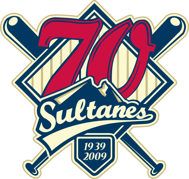 Monterrey Sultanes 2009 Anniversary Logo iron on paper